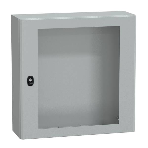 Spacial S3D tspt door w/o mount.plate H600xW600xD200.IP66 IK08 RAL7035. - Schneider Electric - NSYS3D6620T