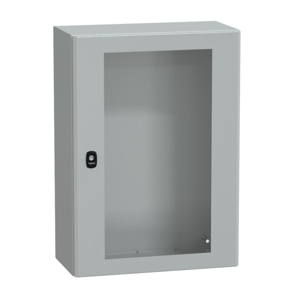 Spacial S3D tspt door w/o mount.plate H700xW500xD250.IP66 IK08 RAL7035. - Schneider Electric - NSYS3D7525T