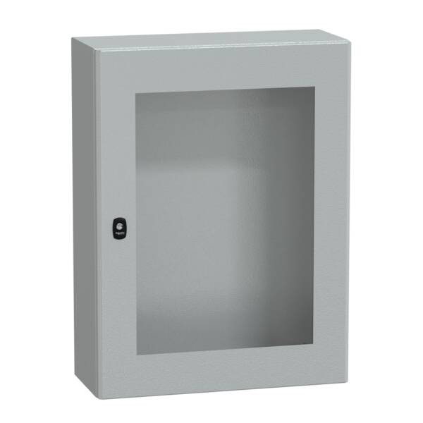 Spacial S3D tspt door w/o mount.plate H800xW600xD250.IP66 IK08 RAL7035. - Schneider Electric - NSYS3D8625T