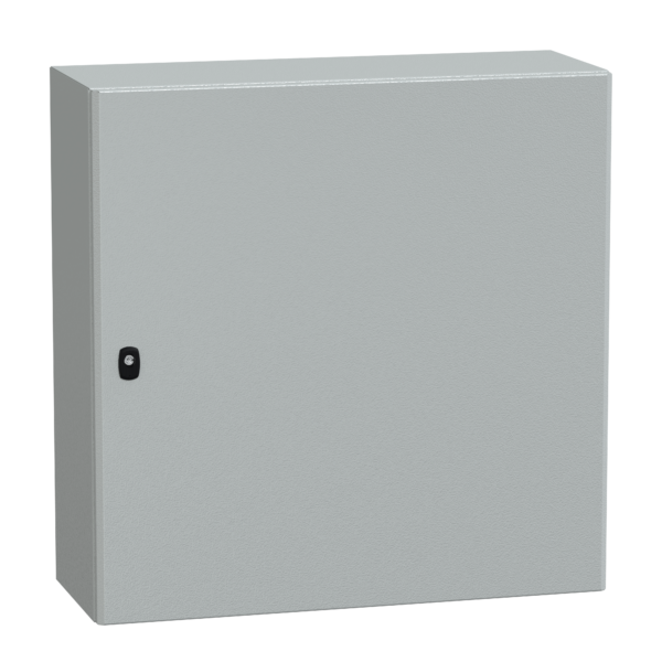 Spacial S3D plain door with mount.plate.H800xW800xD300.IP66 IK10 RAL7035. - Schneider Electric - NSYS3D8830P