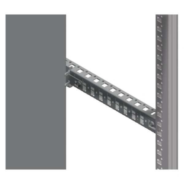 "Intermediate fixing supports for mounting plate in advanced position, PanelSeT SFN, PanelSeT SF, steel" - Schneider Electric - NSYSMPFA