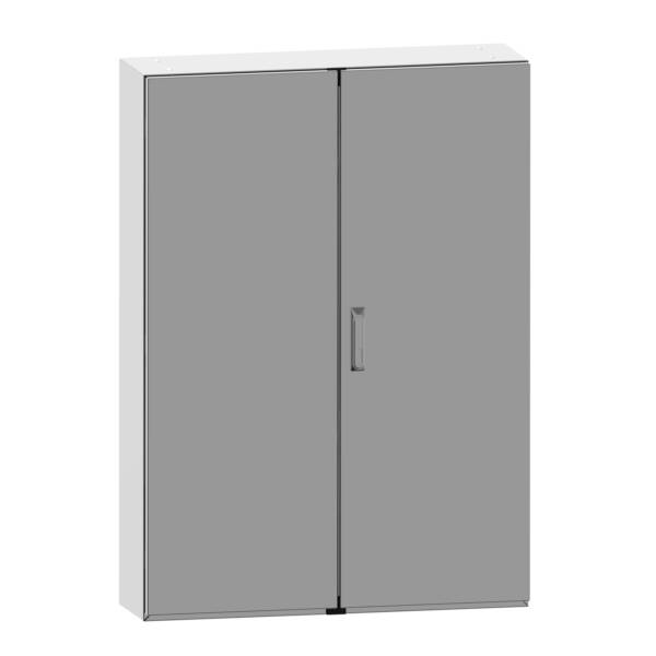 SMX 304L stainless monobloc enclosure, H1800xW1200xD400mm, Scotch Brite® finish. - Schneider Electric - NSYSMX181240