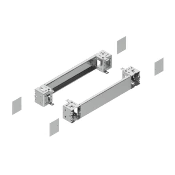 "PanelSet - plain front panel plinth W1200 H100 stainless steel 304L" - Schneider Electric - NSYSPFX12100