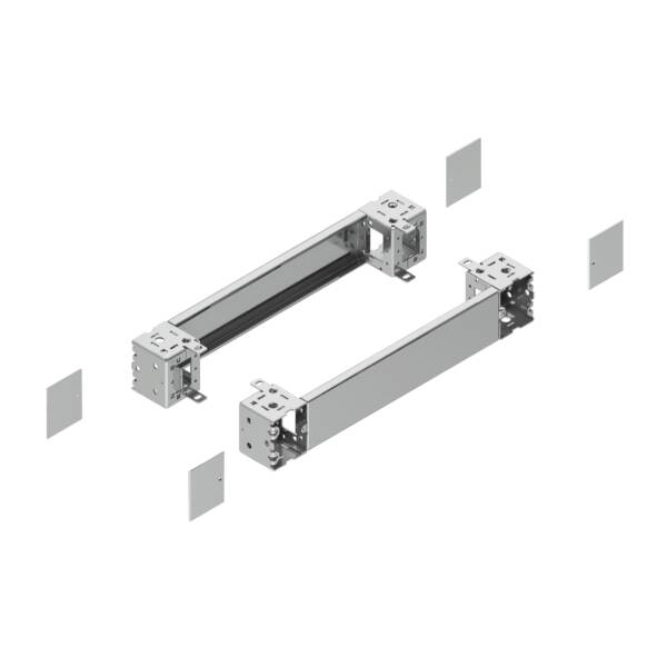 "PanelSet - plain front panel plinth W800 H100 stainless steel 304L" - Schneider Electric - NSYSPFX8100