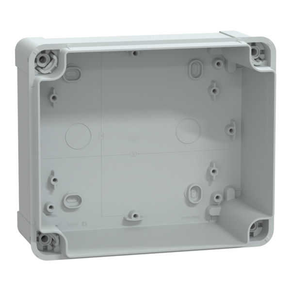 PC box IP66 IK08 RAL7035 Int.H175W150D100 Ext.H193W164D105 Transp.cover H40 - Schneider Electric - NSYTBP191610HT