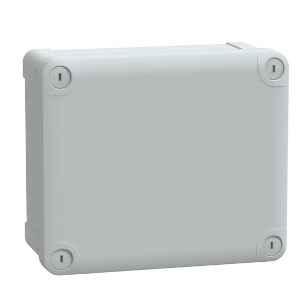 ABS box IP66 IK07 RAL7035 Int.H175W150D80 Ext.H193W164D87 Opaque cover H20 - Schneider Electric - NSYTBS19168