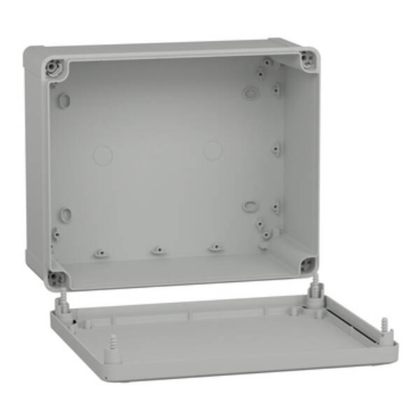 ABS box IP66 IK07 RAL7035 Int.H275W225D120 Ext.H291W241D128 Opaque cover H20 - Schneider Electric - NSYTBS292412