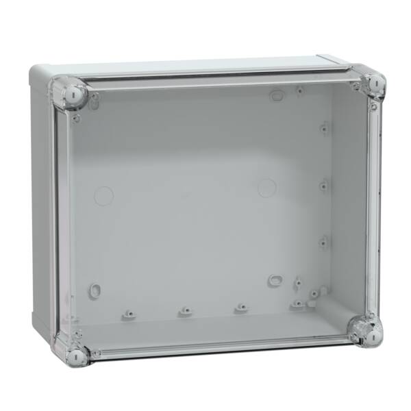 ABS box IP66 IK07 RAL7035 Int.H325W275D160 Ext.H341W291D168 Transp.cover H60 - Schneider Electric - NSYTBS342916HT