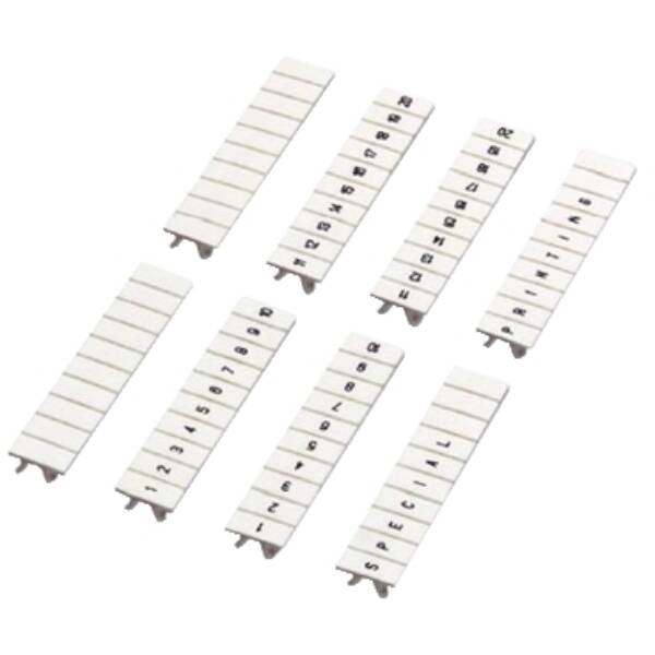 CLIP IN MARKING STRIP, 5MM, 10 STRIPS, PRINTED CHARACTERS L1,L2,L3, N - Schneider Electric - NSYTRAB5L1N