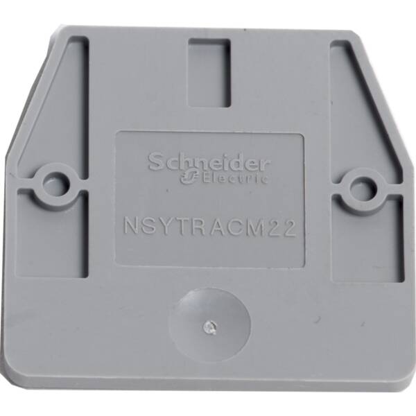 END COVER FOR MINI SCREW TERMINALS NSYTRV-2M, 1MM WIDTH - Schneider Electric - NSYTRACM22