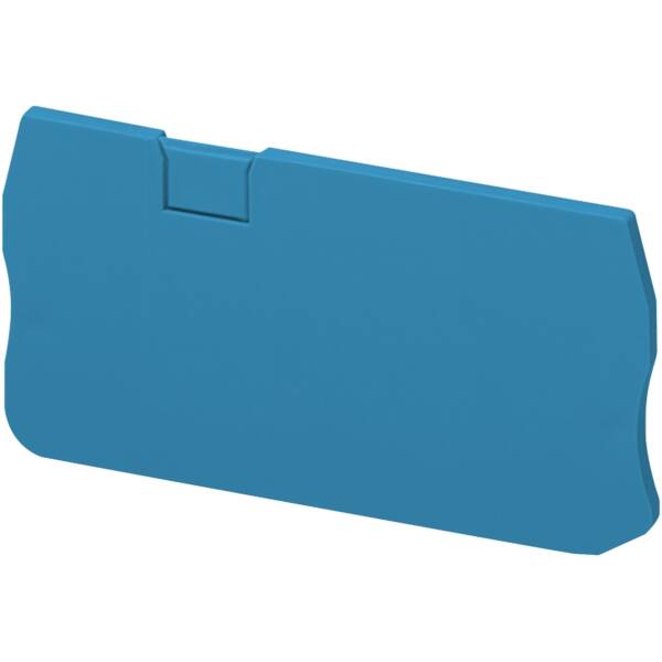 END COVER, 3PTS, 2,2MM WIDTH, BLUE, FOR SPRING TERMINALS NSYTRR23, NS - Schneider Electric - NSYTRACR23BL