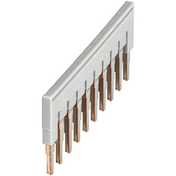 PLUG-IN BRIDGE, 10POINTS FOR 4MM² TERMINAL BLOCKS, GREY - Schneider Electric - NSYTRAL410GR