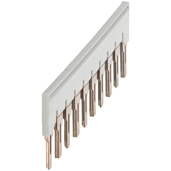 PLUG-IN BRIDGE, 10PTS FOR 6MM² TERMINAL BLOCKS, GREY - Schneider Electric - NSYTRAL610GR