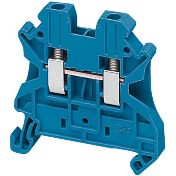 SCREW TERMINAL, FEED THROUGH, 2 POINTS, 2,5MM² , BLUE - Schneider Electric - NSYTRV22BL