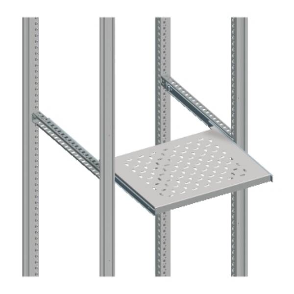 "Telescopic rails, PanelSeT SFN, PanelSeT SF, PanelSeT SM, for electrical enclosure W600/800 D500mm, steel" - Schneider Electric - NSYTTG50