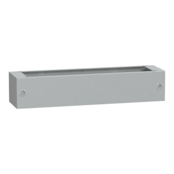 Polyester glassreinf. plinth for encl. PLA(T)103 front opening IP44-IK10 RAL7035 - Schneider Electric - NSYZA2103G