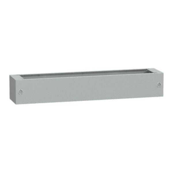 Polyester glassreinf. plinth for encl. PLA(T)123 front opening IP44-IK10 RAL7035 - Schneider Electric - NSYZA2123G