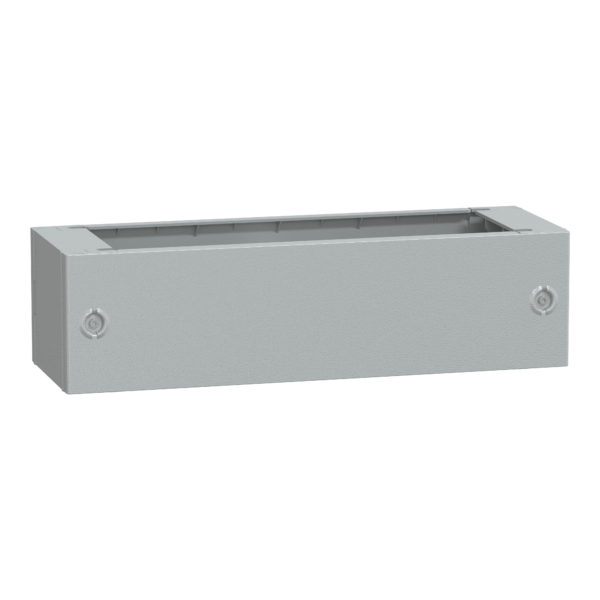 Polyester glassreinf. plinth for encl. PLA(T)73 front opening IP44-IK10 RAL7035 - Schneider Electric - NSYZA273G