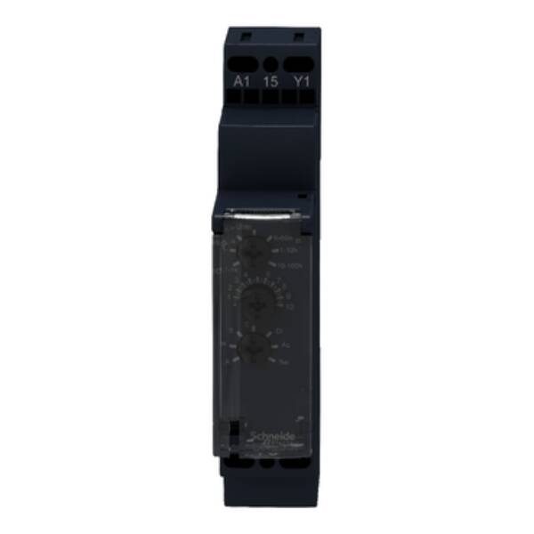 time delay relay 10 functions - 1 s..100 h - 12..240 V AC/DC - 1 OC - Schneider Electric - RE17RMMWS