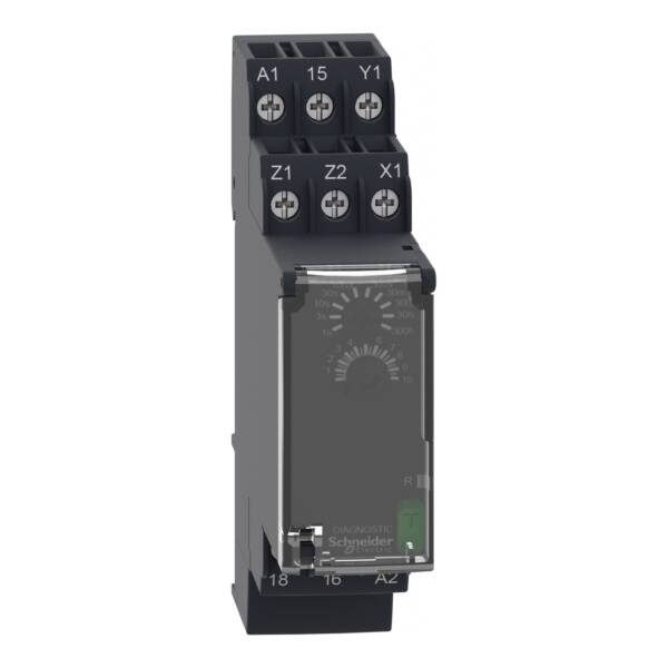 On and Off-delay Timing Relay - 0.05s…300h - 24…240V AC/DC - 1C/O - Schneider Electric - RE22R1ACMR