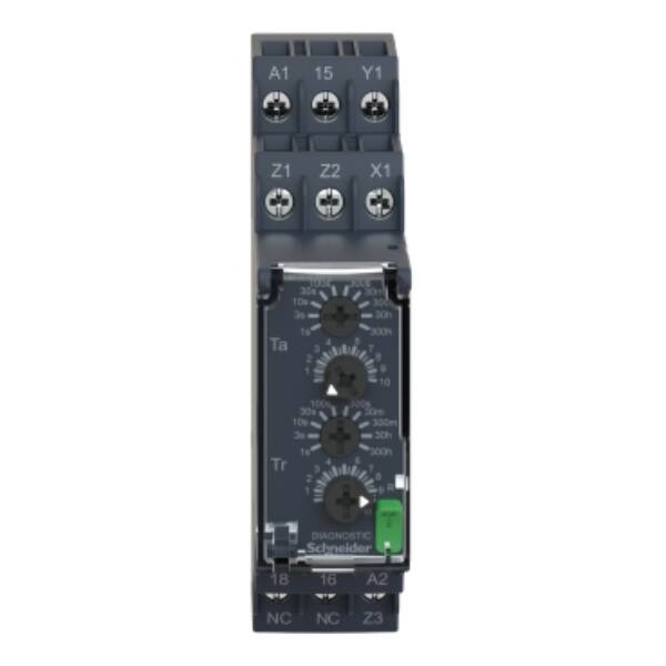 Asym. Flashing Timing Relay - 0.05s…300h - 24…240V AC/DC - 1C/O - Schneider Electric - RE22R1MLMR