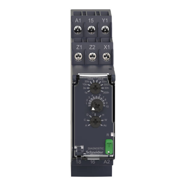 Multi-function Timing Relay - 0.05s…300h - 24…240V AC/DC - 1C/O - Schneider Electric - RE22R1MYMR