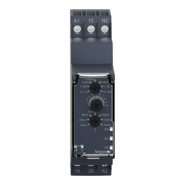 star-delta timing relay - 24VDC/24..240 V AC - 1 C/O - Schneider Electric - RE22R1QMU