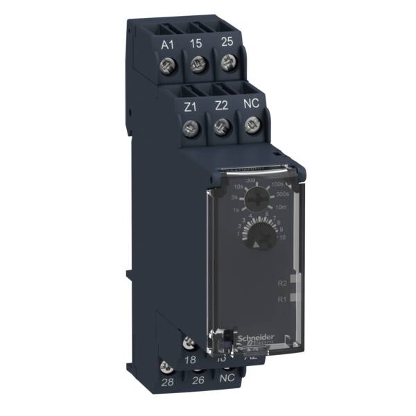 Off-delay Timing Relay - 0.05s…10min - 24…240V AC/DC - 2C/O - Schneider Electric - RE22R2KMR