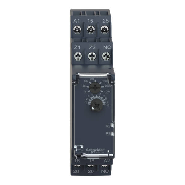 Off-delay Timing Relay - 0.05s…10min - 24…240V AC/DC - 2C/O - Schneider Electric - RE22R2KMR