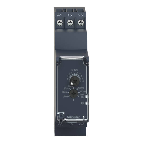Star-Delta Timing Relay - 0.3s…30s - 24…240V AC/DC - 2C/O - Schneider Electric - RE22R2QEMR