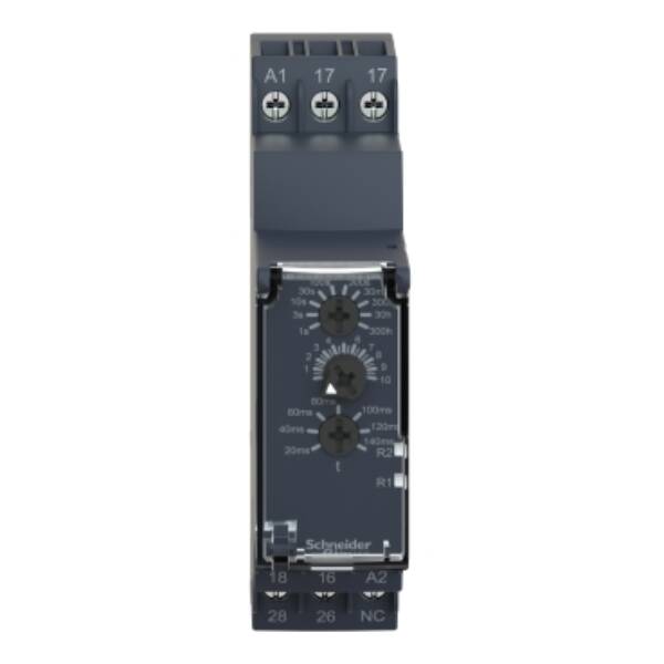 Star-Delta Timing Relay - 0.05s…300h - 24…240V AC/DC - 2C/O - Schneider Electric - RE22R2QGMR