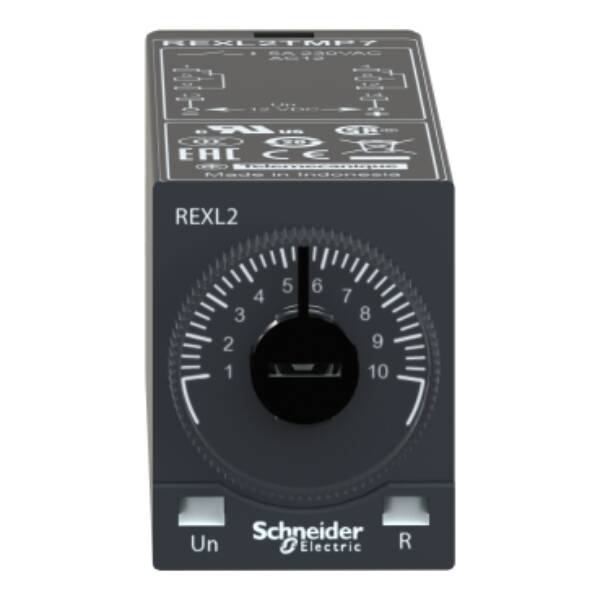 Modular timing relay, 5 A, 2 CO, 0.1 s..100 h, on-Delay, 24 V DC - Schneider Electric - REXL2TMBD