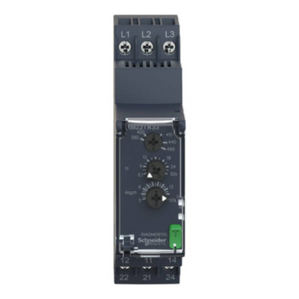 three-Phase Asymmetry control relay 380…480Vac, 2 C/O - Schneider Electric - RM22TA33
