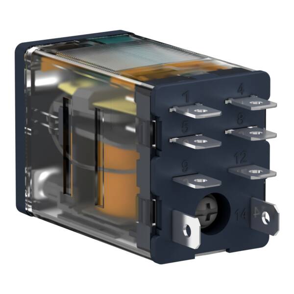 Power plug-in relay, 15 A, 2 CO, with LED, 48 V DC - Schneider Electric - RPM22ED