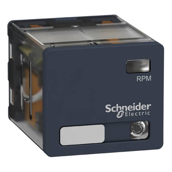 power plug-in relay - Zelio RPM - 3 C/O - 24 V DC - 15 A - with LED - Schneider Electric - RPM33BD