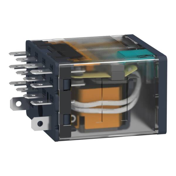 Power plug-in relay, 15 A, 4 CO, 24 V DC - Schneider Electric - RPM41BD