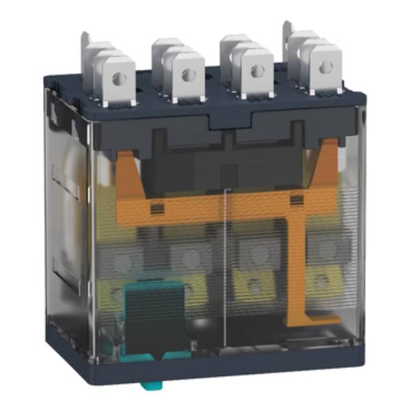 Power plug-in relay, 15 A, 4 CO, with LED, 24 V DC - Schneider Electric - RPM42BD