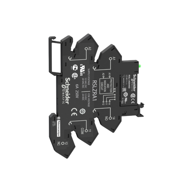 Interface plug-in relay, 6 A, 1 CO, with LED, 60 V DC - Schneider Electric - RSL1PRFU