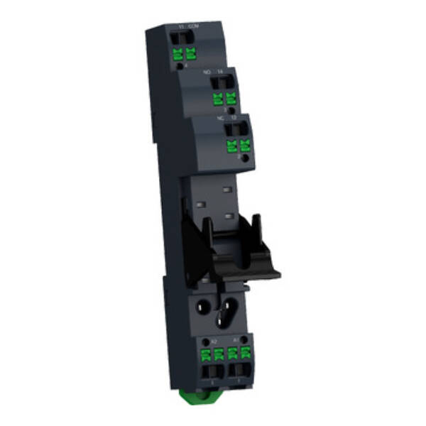 Harmony, Push-in socket, for RSB1A relays, 12 A, spring clamp terminals, separate contact, 250 V AC - Schneider Electric - RSZE05P