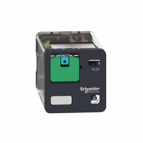universal plug-in relay - Harmony RUM - 3 C/O - 24 V DC - 10 A - with LED - Schneider Electric - RUMC32BD