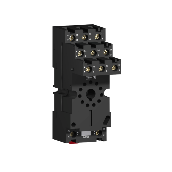 socket RUZ - separate contact - 12 A - < 250 V - connector - for relay RUMC3.. - Schneider Electric - RUZSC3M