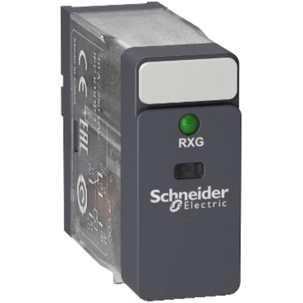 Interface plug-in relay, 10 A, 1 CO, LED, 24 V DC - Schneider Electric - RXG13BD