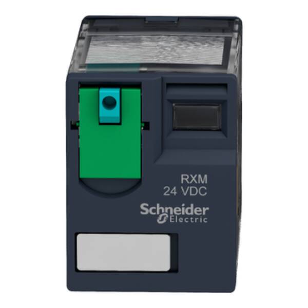 Miniature plug-in relay, 12 A, 2 CO, 12 V DC - Schneider Electric - RXM2AB1JD