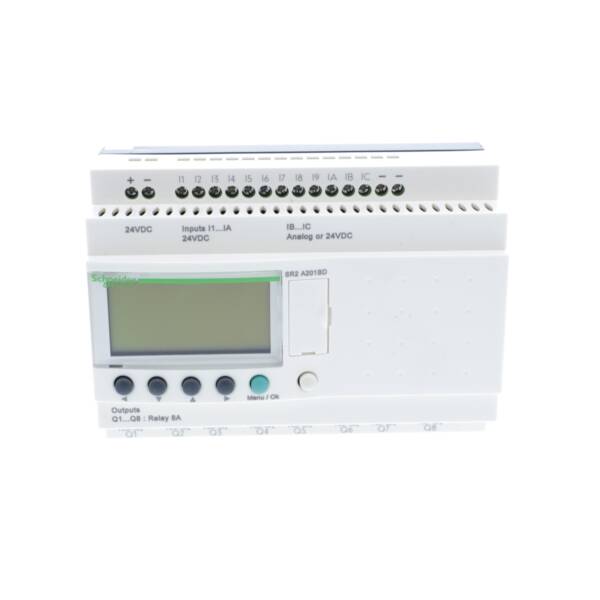 compact smart relay Zelio Logic - 20 I O - 24 V DC - no clock - display - Schneider Electric - SR2A201BD