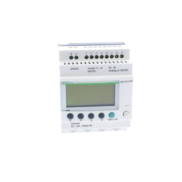 compact smart relay Zelio Logic - 12 I O - 24 V DC - clock - display - Schneider Electric - SR2B121BD