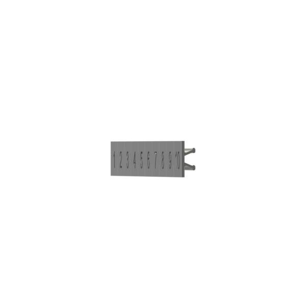 Harmony, Clip-in Legends, for SSD relays, numbered strip (1 to 10) - Schneider Electric - SSDZLN1