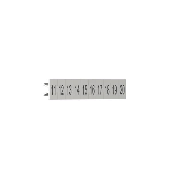 Harmony, Clip-in Legends, for SSD relays, numbered strip (11 to 20) - Schneider Electric - SSDZLN2