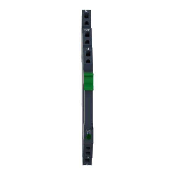 Harmony, Solid state relay pre assembled, 3.5 A, DC switching, spring sockets, input 16…30 V DC, output 1...24 V DC - Schneider Electric - SSL1D03BDPR