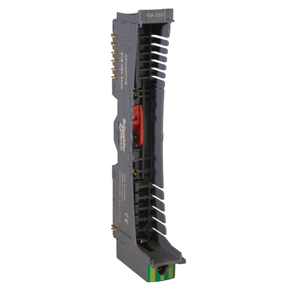 Modicon STB - mounting base - for power distribution module - 18.4 mm - Schneider Electric - STBXBA2200