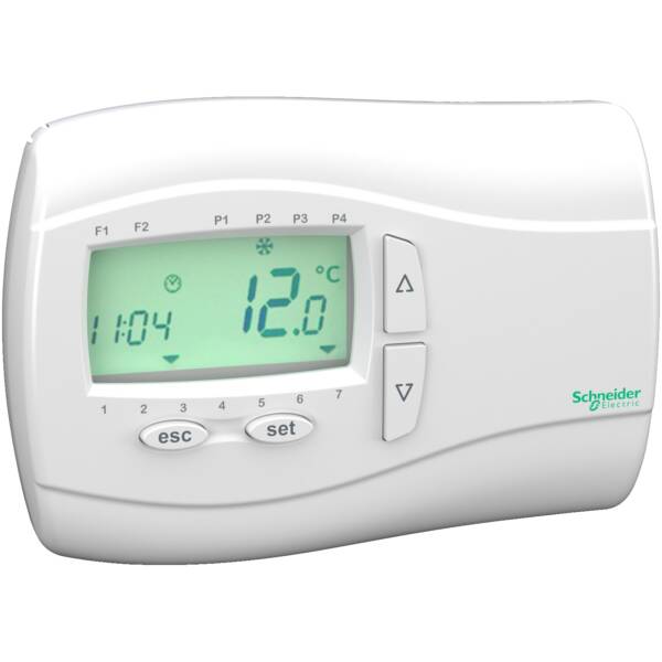 Modicon M171 Optimized Wall thermostat with backlight - Schneider Electric - TM171DWAL2L